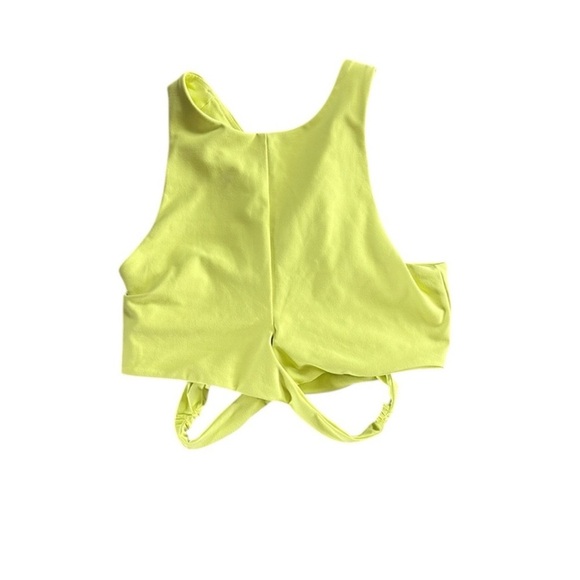 Nordstorm Becco Size Large Bright Yellow Crop Top Athletic Tank Top. - Picture 1 of 4